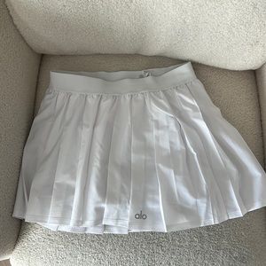 Alo White Tennis Skirt